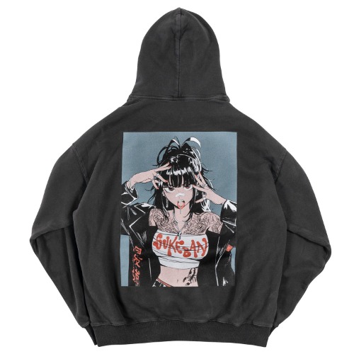 Sukeban Hoodie | Charcoal - xl