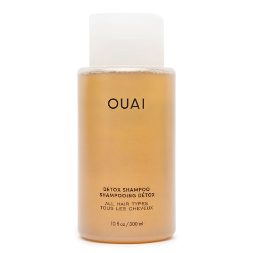 OUAI Detox Shampoo - Clarifying Shampoo for Build Up, Dirt, Oil, Product and Hard Water - Apple Cider Vinegar & Keratin for Clean, Refreshed Hair - Sulfate-Free Hair Care (10 oz) - 10 Fl Oz (Pack of 1)