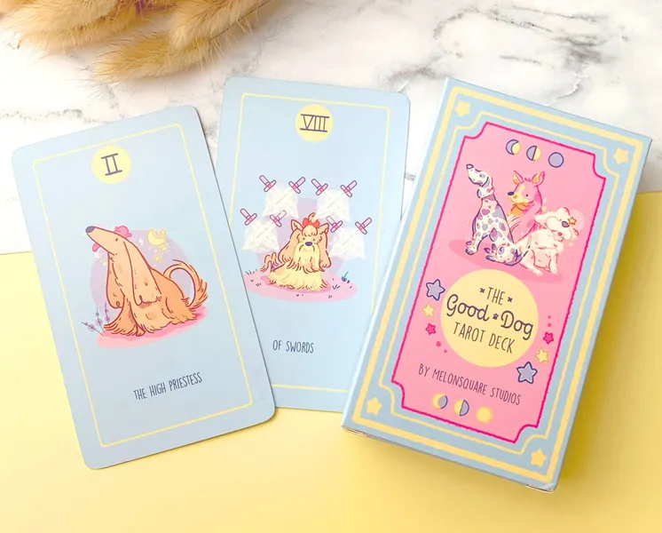 Good Dog Tarot deck | Tarot Cards | Tarot Reading | Pastel Tarot | Fortune telling | oracle deck | witchcraft | divination | astrology |Cute