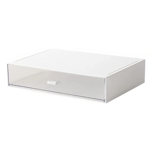 kulusion Desk Organizer with Drawers Stackable Storage Drawers, Plastic White Desk Organizers Great for Office School Home - 1drawers (White) - White& 1 drawers