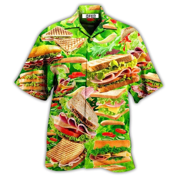 Food All You Need Is Love And A Delicious Tasty Sandwich Hawaiian Shirt - Trendy Aloha