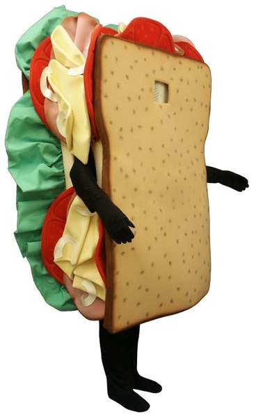 Sandwich (Bodysuit not included) Mascot Costume FC121A-Z 
