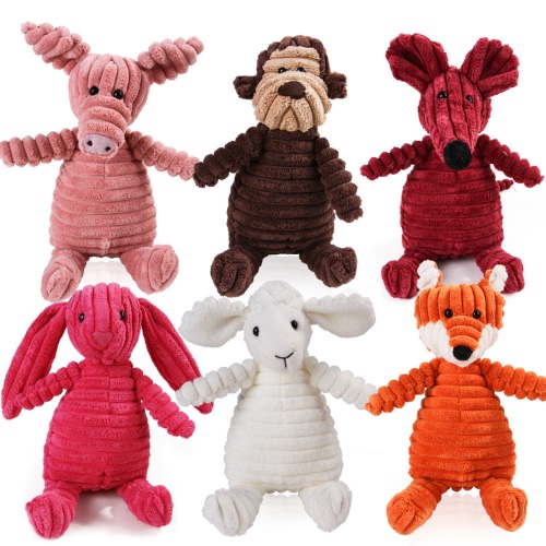Cute Corduroy Dog Toy Collection - Sheep