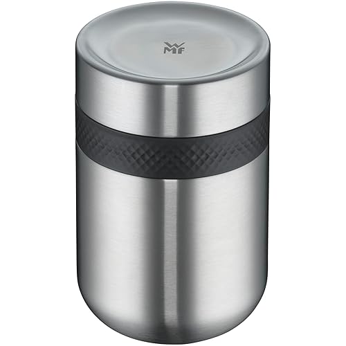 WMF my2Go Thermo Speisebehälter 300ml Isolierbehälter und 200ml Zusatzbehälter, umweltfreundlich, Cromargan Edelstahl mattiert, spülmaschinengeeignet - Isolierbecher 300 ml und 200 ml Zusatzbehälter