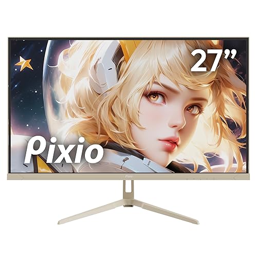 Pixio PX278 Wave Beige 27 inch 180Hz Refresh Rate FHD 1440p Resolution Fast IPS Panel 1ms GTG Response Time Beige Gaming Monitor with Adaptive Sync - 27 inch - 180Hz 1440p - Beige