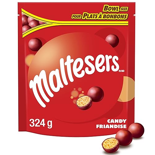MALTESERS, Milk Chocolate Candy Bites, Bowl Size Bag, 324g