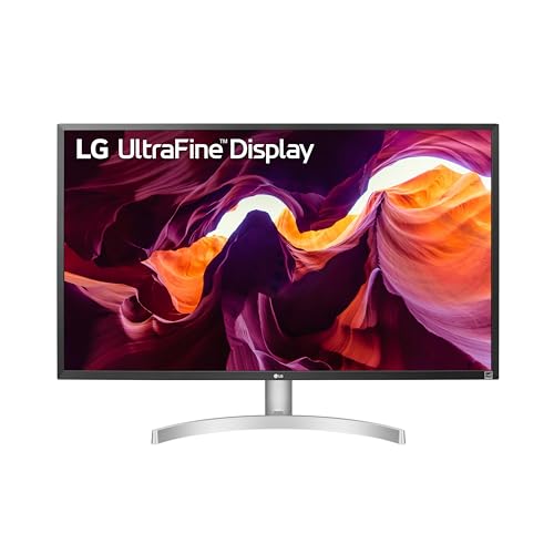 LG 27UL500-W 27-inch 4K UHD (3840 x 2160) UltraFine Computer Monitor, IPS, AMD FreeSync, HDR10, HDMI, DisplayPort, Black Stabilizer, White