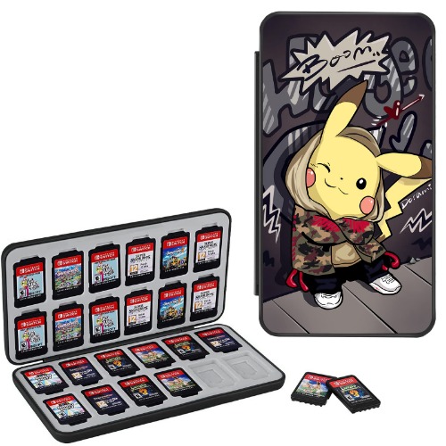 Game Card Case voor Nintendo Switch, Draagbaar en Dun Beschermhoes Opbergdoos Games Kaarttas, 24 Sleuven voor Game Kaarten en 12 voor SD Sleuven, Game Opbergdoos voor Switch