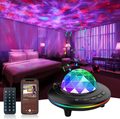 Mycket Led-sterrenhemel projector, Galaxy nachtlampje, projector, lamp, afstandsbediening met Bluetooth-luidspreker Muziek en timer voor kinderen, volwassenen, feest/kamerdecoratie, nieuwjaarsgese
