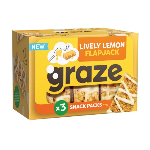 Graze Levendige Citroen Flapjack, 3 x 53g