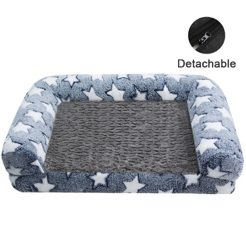 Ultra comfy Dog Bed with Thickened Cushion - Grey star
