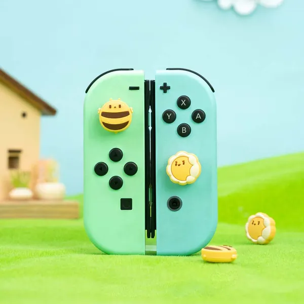 Bee Cute Joystick Caps Switch OLED Thumb Grips Cute Switch Accessories