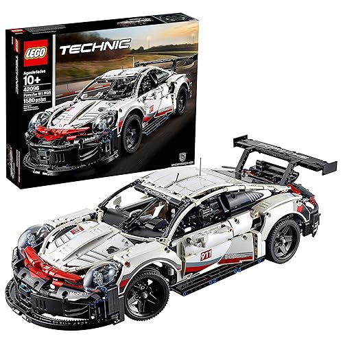 LEGO Technic Porsche 911 RSR Race Car Model Building Kit 42096, Advanced Replica, Exclusive Collectible Set, Gift for Kids, Boys & Girls - Standard Packaging