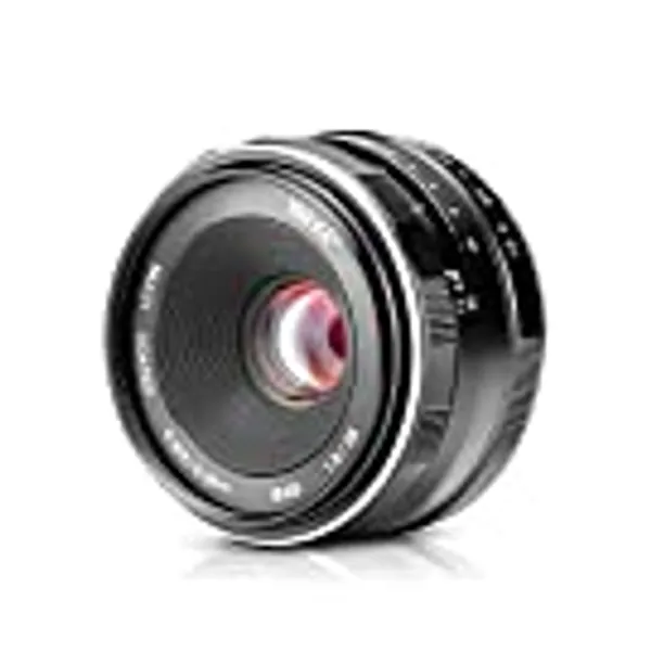 Meike 25mm F1.8 APS-C große Blende Weitwinkelobjektiv Manueller Fokusobjektiv Kompatibel mit Sony E Mount spiegellosen Kameras NEX 3 3N 5 NEX NEX 6 7 A6400 A5000 A5100 A60000 A610 0 A6300 A6500 A6600