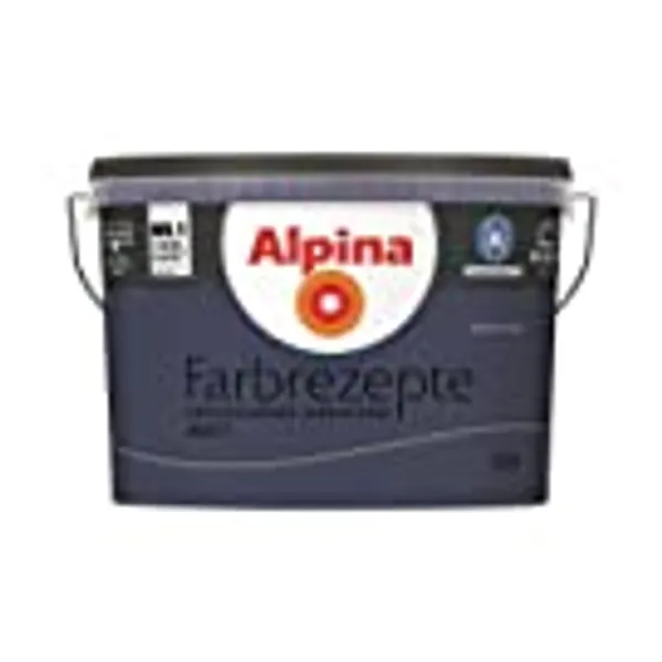 Alpina Farbrezepte, 2,5l, Blaue Stunde, Wandfarbe für Innen, matte Innenfarbe