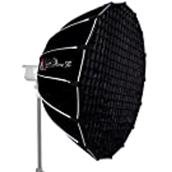 Aputure Light Dome SE Softbox 85cm / 35.5inch mit Wabe Tragetasche Kompatibel mit Amaran 100D / 200D / X Aputure 120D II 300D II 300X Godox sl60w Bowens Einfassung LED Videoleuchten