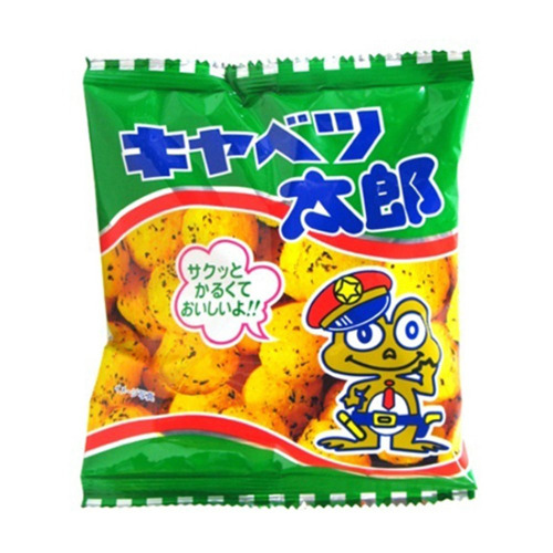 Kyabetsutaro Japanese Sauce Taste Snack 0.5oz 10Bags Frog kadou Ninjapo - 