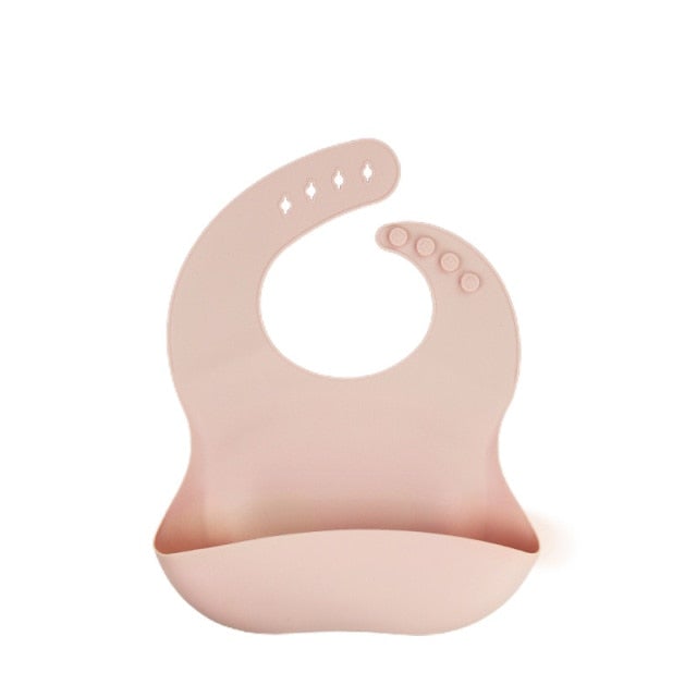 Silicone Baby Bib - Blush Pink