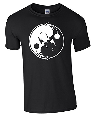 Final Fantasy Kupo T-Shirt - Ying Yang Moogle Gaming T-Shirt Mens Gift Tee Top - XL