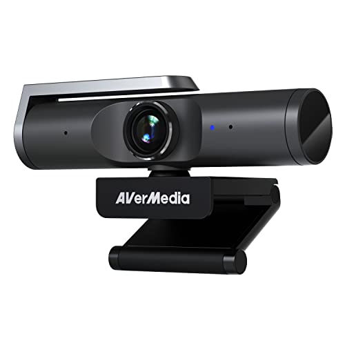 4K Webcam for PC & Mac with Autofocus, Mic, AI Auto-Framing - Zoom & Skype Certified - Low Light & Wide Angle USB for Streaming - AVerMedia PW515 - PW515 4K UHD Webcam