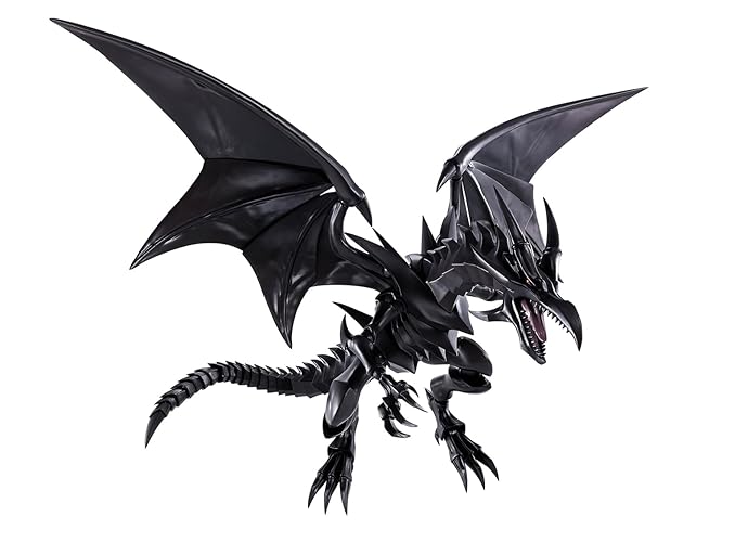 TAMASHII NATIONS - Yu-Gi-Oh! Duel Monsters - Red-Eyes-Black Dragon, Bandai Spirits S.H.MonsterArts Action Figure - Red-eyes Black Dragon