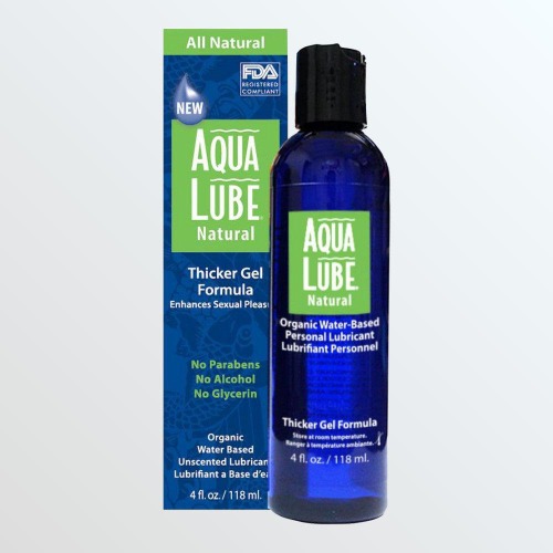 Aqua Lube Natural Lube Thicker Gel Formula - 4oz Bottle