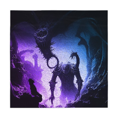 Dream Demon TTRPG Gaming Table Cover - 55.1" × 55.1" / Custom