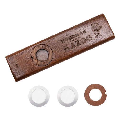 Wooden Kazoo Instrument WorthPlanet Wood Kazoo Ukulele Guitar Partner Harmonica with Box Easy and Have Fun for Music Lovers for Festivals, Carnivals, Instrumental Accompaniment W150012