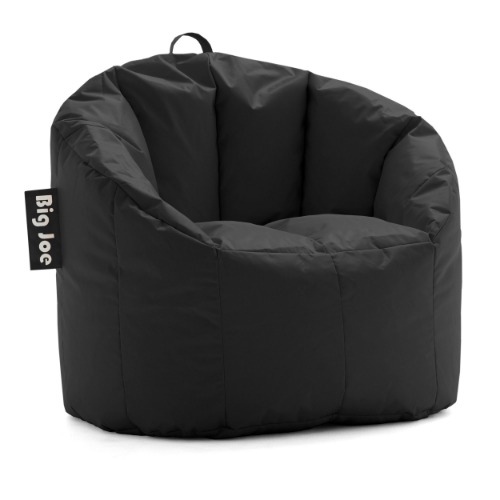 Big Joe Milano Beanbag Chair Stretch Limo Black Smartmax - Stretch Limo Black Smartmax Milano