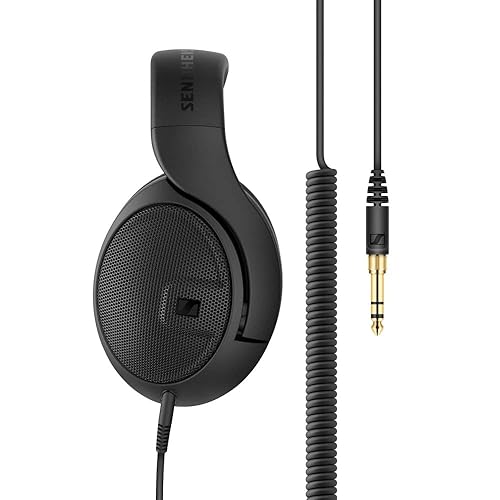 SENNHEISER HD 400 PRO Open Back Dynamic Headphones for Studio, Mixing, Video, Audio Production, Twitch, High Definition Music Listening, Removable 1/8” Cable w ¼” Adaptor,Black