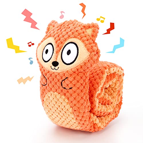 Letsmeet Squeak Dog Toys, Dog Puzzle Toys IQ Training, Dog Snuffle Toys Foraging Instinct Training Puppy Toys with Beautiful Gift Box - Fox
