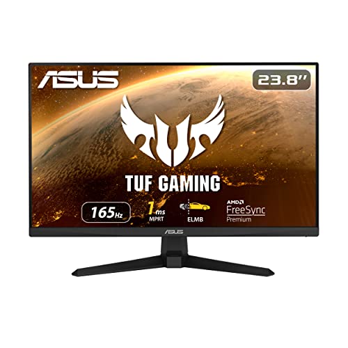ASUS VG247Q1A - Monitor Gaming de 23.8" FullHD (1920x1080, VA, 16:9, HDMI x2, DisplayPort, 165 Hz, 1ms (MPRT), ELMB, FreeSync Premium, , Shadow Boost), Negro