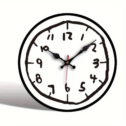 1pc Reloj de pared silencioso con diseño artístico minimalista moderno, 12 pulgadas/30 cm, reloj de madera sin tictac para decoración del hogar y rega