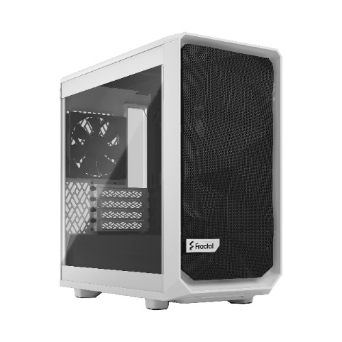 Fractal Design Meshify 2 Mini White - Tempered Glass Clear Tint - White - Clear Tint TG