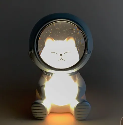 OYEN PLANET Astronaut Space Cat Night Lamp