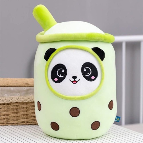 Boba Tea Plushies Green Panda 23cm