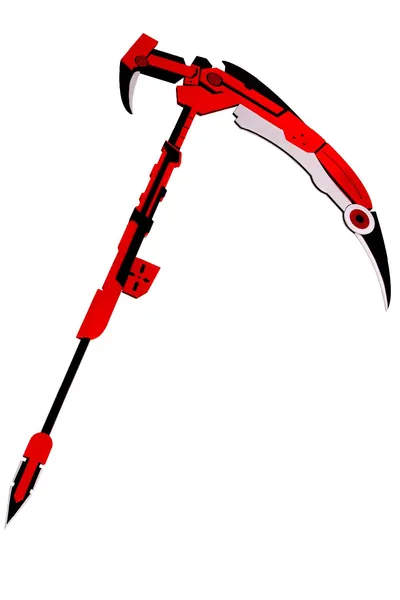Nbrand RWBY Cosplay Ruby Rose Weapons Crescent Rose Scythe Crescent Rose Scythe Scythec (Red)