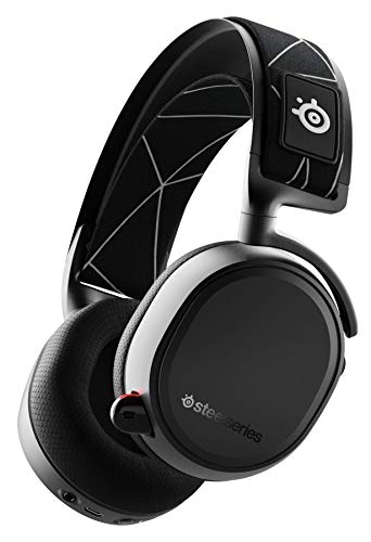 SteelSeries Arctis 9 - Dual-kabelloses Gaming-Headset - Verlustfreies 2,4 GHz Wireless + Bluetooth - Über 20 Stunden Akkulaufzeit - Für PC, Playstation 5 und PlayStation 4 , 1er Pack, Schwarz - Arctis 9 - Kabellos - Schwarz