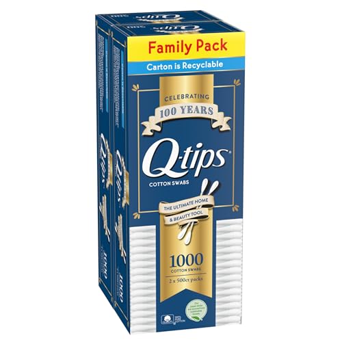 Q-tips Cotton Swabs, 500 Count (Pack of 2) - 500 Count (Pack of 2)