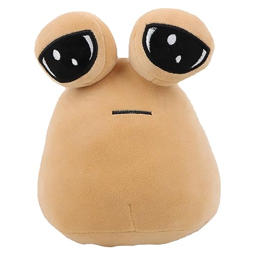 Meokro 8.6in Alien Pou Plush Toy Stuffed Animal Hot Game, Emotion Alien Plushie Stuffed Animal Pou Doll, Children's Day Gift