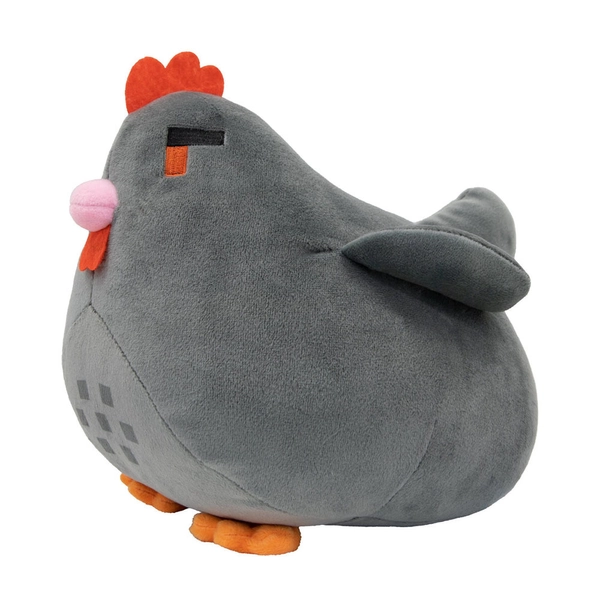 Cute Chicken Plush Toy Chibi Chichen Stuffed Animal - Gray