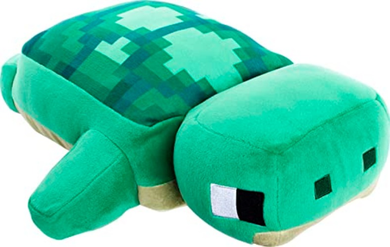 Mattel Minecraft Plush Turtle 12-Inch Stuffed Animal Figure, Inspired by Video Game Character, Collectible Toy