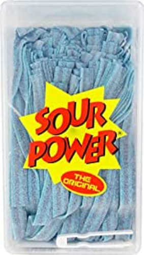 SOUR POWER Berry Blue Candy Belts 2.6 POUNDS