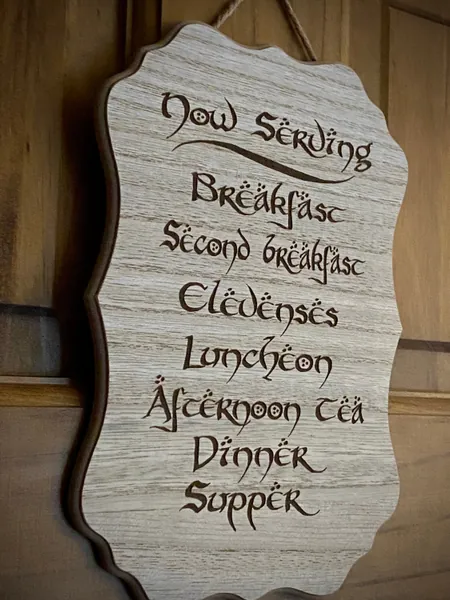 Hobbit Daily Meals Engraved Plaque