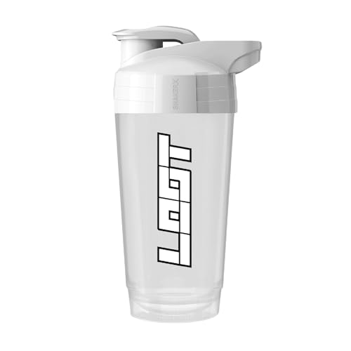 LOOT® Prime Shaker trasparente 700 ml | shaker per proteine, tappo a pressione, scala di misurazione | shaker per fitness, frullati senza grumi | senza BPA e DEHP | senza setaccio, tecnologia Circle