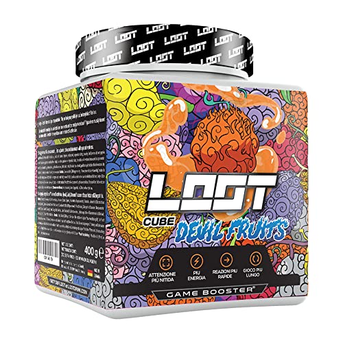 LOOT® - Booster di gioco premium con la formula Flow-State® | 50 porzioni (400g) con caffeina | 20 ingredienti ad alto dosaggio | Bevande energetiche | Concentrazione | Frutto del diavolo - Devil Fruit