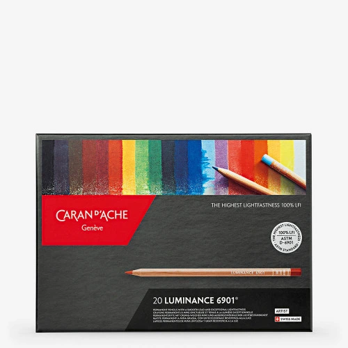 20 set of Caran d’Ache Luminance coloured pencils