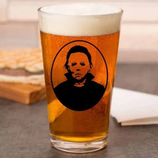 Michael Myers 16 Oz. Pint Glass | Etsy