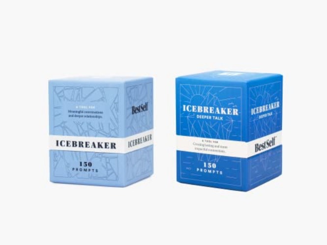 BestSelf Ice Breakers Bundle - Ice Breaker Deck and Deeper Talk Deck - Improve Your Conversations and Foster Deeper Connections