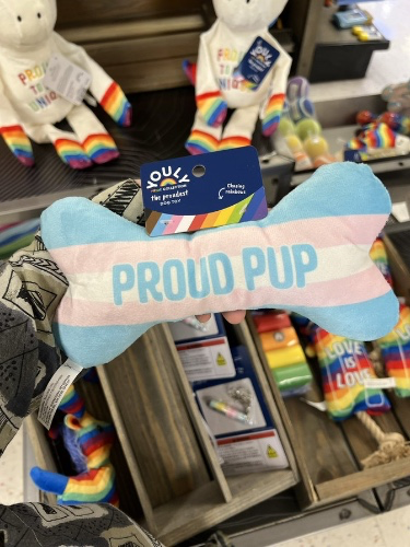 Trans doggy chew toy 
